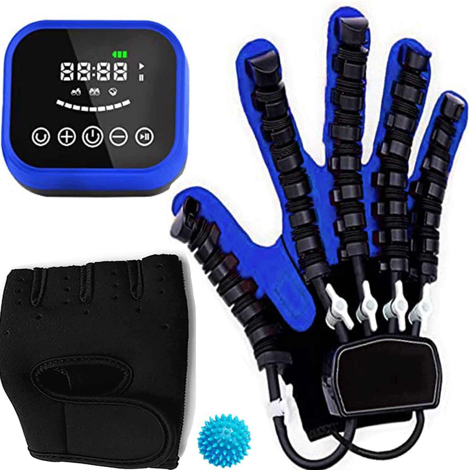 Hemiplegia Finger Rehabilitation Trainer Rękawice robota Trening palców Skok Szyna ręczna do rehabilitacji dłoni (rozmiar: XLcode, kolor: lewa ręka) (prawa ręka S kod)