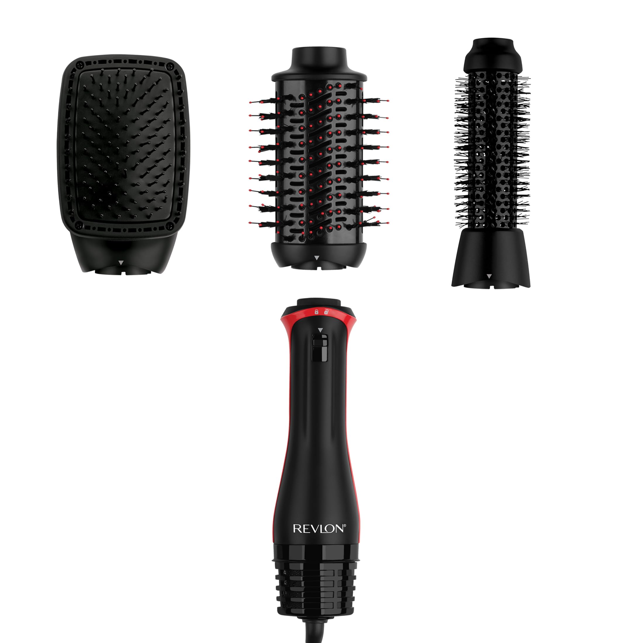 Photo 1 of REVLON 3-in-1 Multi-Styler, Blow Dryer Brush, Blowout and Hair Straightener Brush in One to Dry, Curl, Smooth, Shape and Volumize Hair for Gorgeous Salon Blowouts