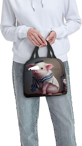 Miniatura 8 de OOZ Rportable - Bolsa de almuerzo para mujeres y hombres, aislada, reutilizable, para oficina, trabajo, picnic, playa, bolsa de almuerzo con