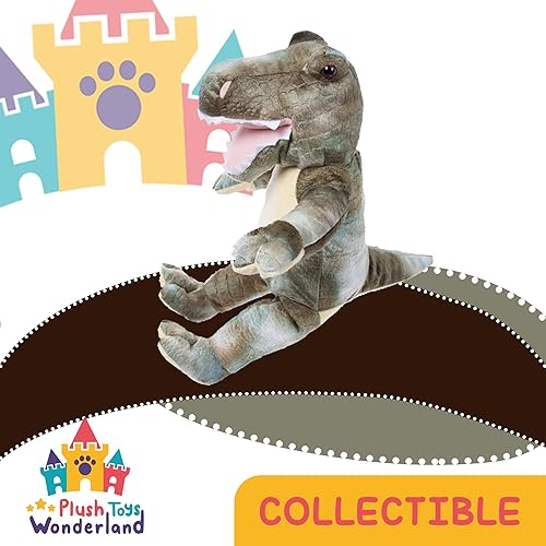 Miniatura 2 de Dyno The Dinosaur - Peluche de dinosaurio de 16 pulgadas, dinosaurio Triceratops grande, regalos para niños