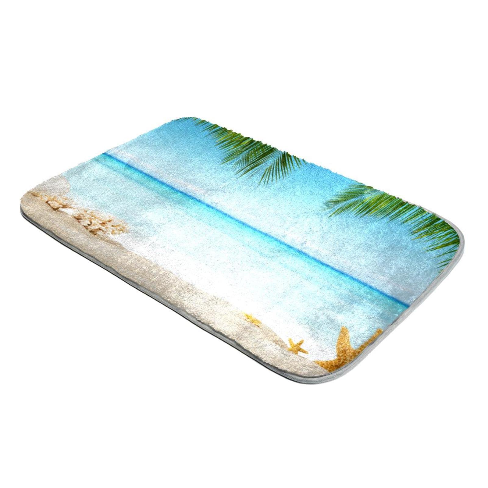 Tapis à poils longs fausse fourrure motif étoile de mer doux et lavable