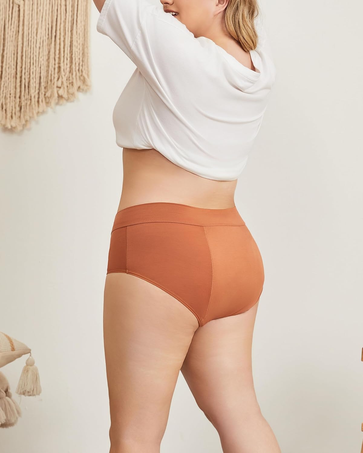 Goat Union Midi Period Underwear for Women Teens, Menstrual Period Panty, Organic Cotton Lining, Full Coverage & Heavy Flow - Image 3