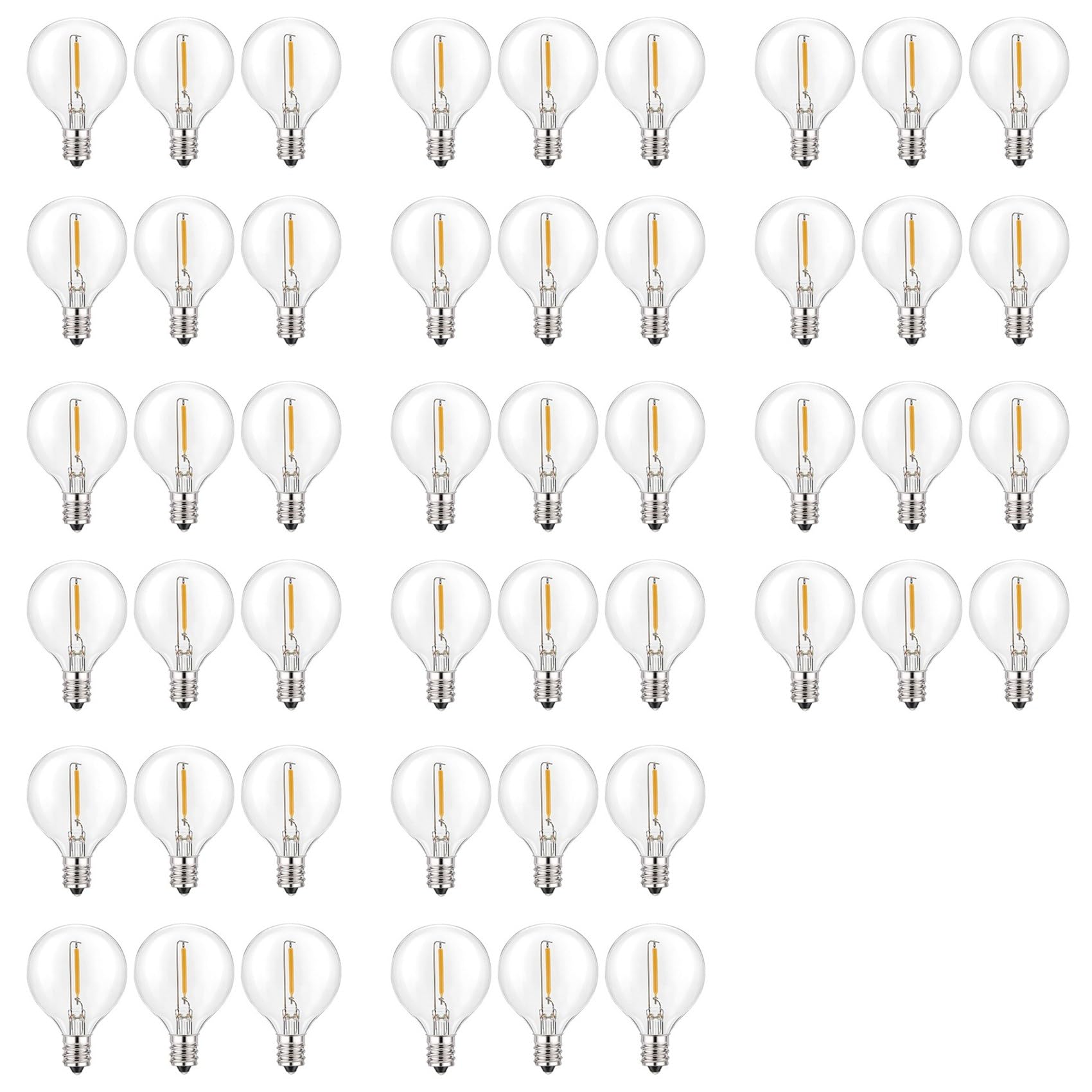 Ampoules LED G40 E12 incassables et durables pour guinguette de jardin élégante
