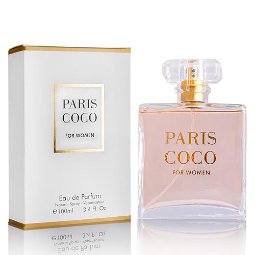 Paris Coco - Eau de Parfum para mujer, 3.4 onzas, pura feminidad en una botella, delicados aromas florales de jazmín y rosa de mayo, una fragancia