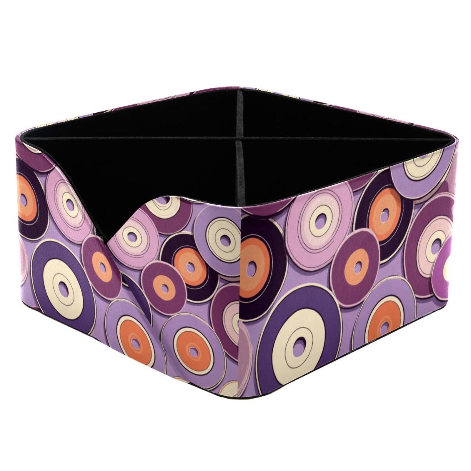 Organiseur de bureau pour fournitures artistiques et cosmétiques violets