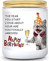 Vista 1 de Vela perfumada floral – Linda vela de cumpleaños para mujeres, mejor amiga, mamá, abuela, suegra