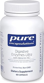 Digestive Enzymes Ultra with Betaine HCl - Vegetarian Digestive Enzyme Supplement to Support Protein, Carb, Fiber, and Dairy Digestion* - 90 Capsules