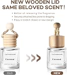 C Classy Voiture Air Refroidissement Suspension 2 Pack, Diffuseur d'huile essentielle de coco, voiture mignonne Air Freshener, Fragrance longue durée, Voiture Air Refroidisseurs pour femmes & Cadeau homme, fabriqué en USA
