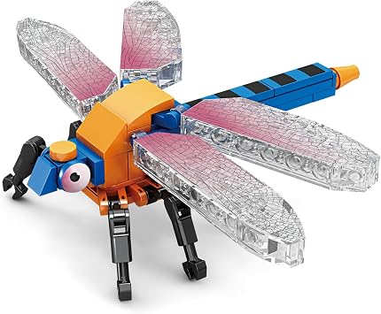 KAZI Insect Building Blocks,Bug Building Set for Kids Ages 6 7 8 9 Year Old and Up,Dragonfly Building Blocks Toy Insect Collection,Ideal Gifts for Birthday,Easter Basket Stuffers