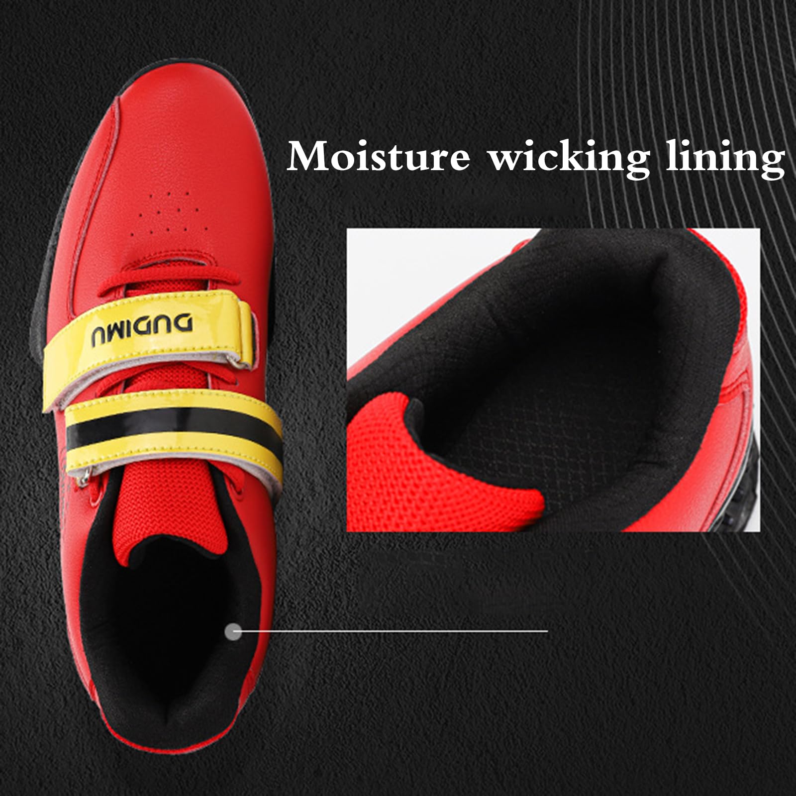 Calzado Deportivo para Fitness Powerlifting,Zapatos Levantamiento Pesas Hombres Mujeres,Zapatillas De Entrenamiento Gimnasio,Agarre Fuerte,Adecuado para Caminar,Correr