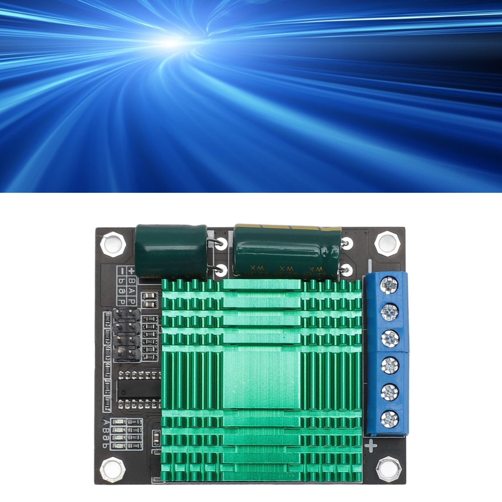 Driver Motore DC, Controller Motore a Ponte H a Doppio Canale DC 9V-30V 60A PWM Scheda Regolatore Motore Ad Alta Potenza Modulo di Controllo Motore Elettrico Industriale