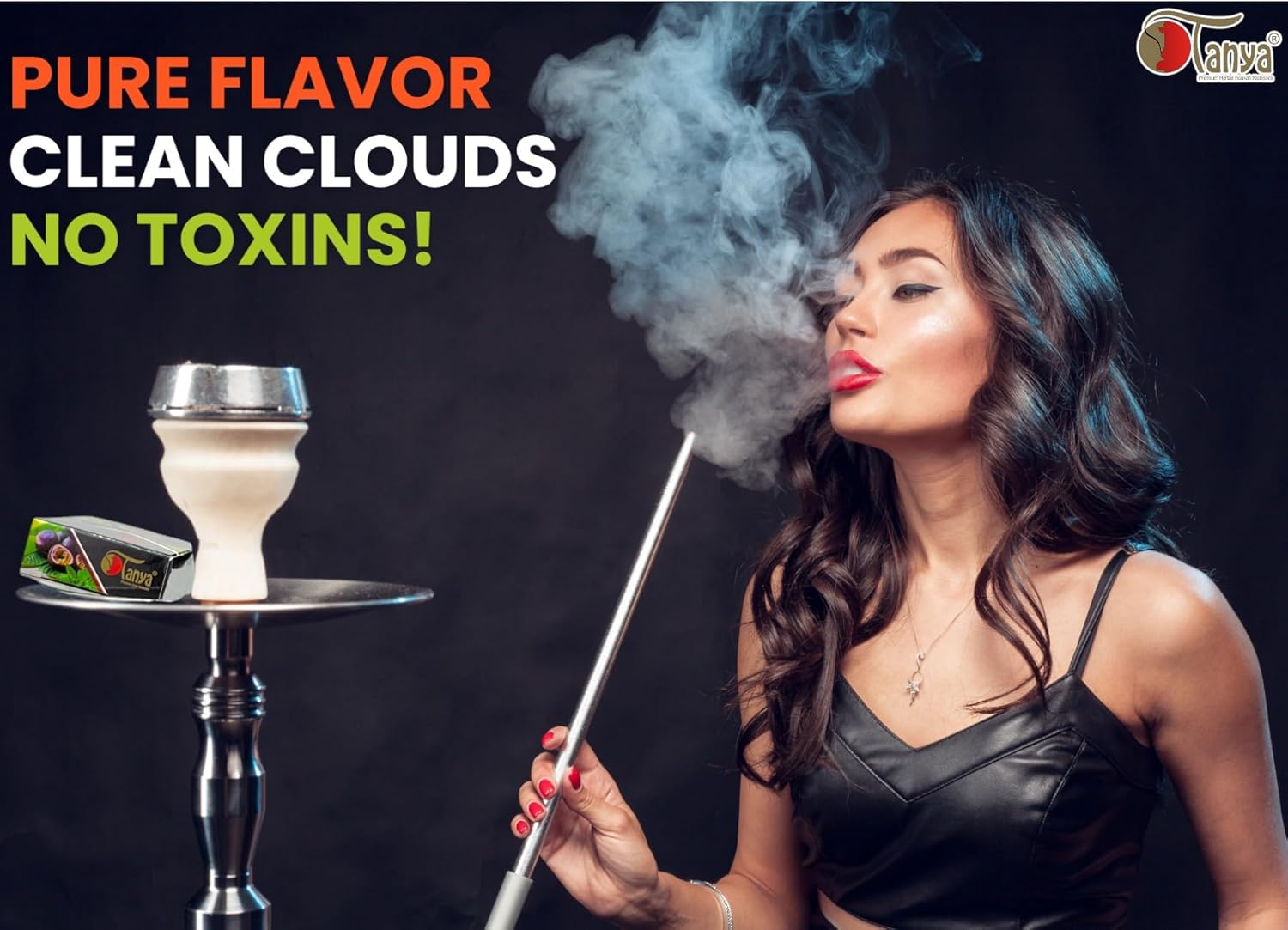 Tanya (Packs) Shisha 50g Herbal Flavor 100% Nicotine And Tobacco Free (12pk)