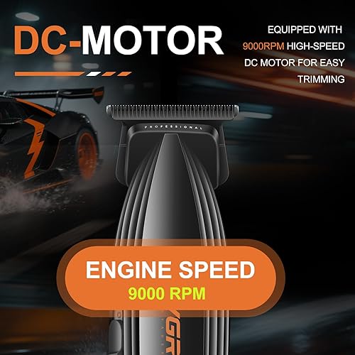 Miniatura 2 de VGR 889T - Cortadora de pelo profesional para hombres, 9000 rpm, inalámbrica, cortadora de pelo de alta velocidad, recortadora de barba con cuchilla