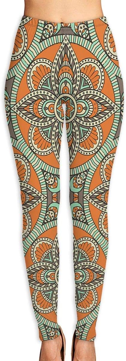 Women Power Yoga Pants National Style Printed Slim Workout Leggings