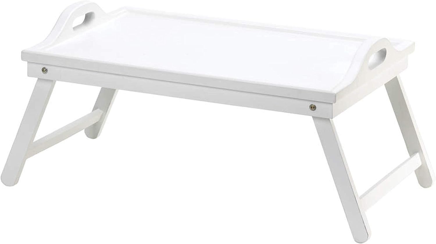 Zingz & Thingz Nantucket Dreams White Folding Breakfast Tray, 20x13x10.375