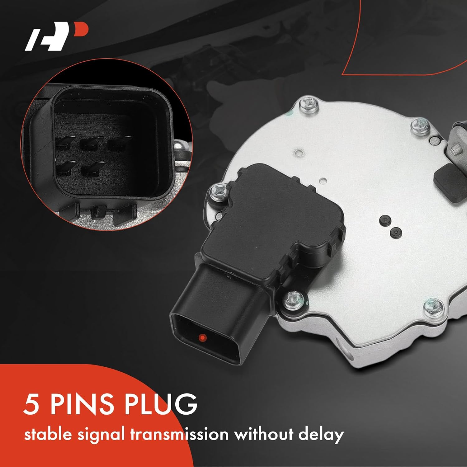 A-Premium Front Windshield Wiper Motor Compatible with Hyundai Sonata 2020-2023, Kona 2018-2023, Kona Electric 2019-2021 & Kia Forte 2019-2024