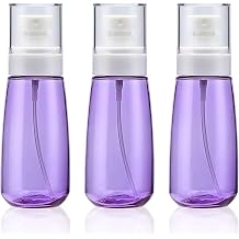 Cosywell Fine Mist Spray Bottle 3.4oz/ 100ml Empty Cosmetic Refillable Travel Containers Plastic Hair Spray Bottle Sprayer for Perfume Skincare Makeup Lotion 3Purple