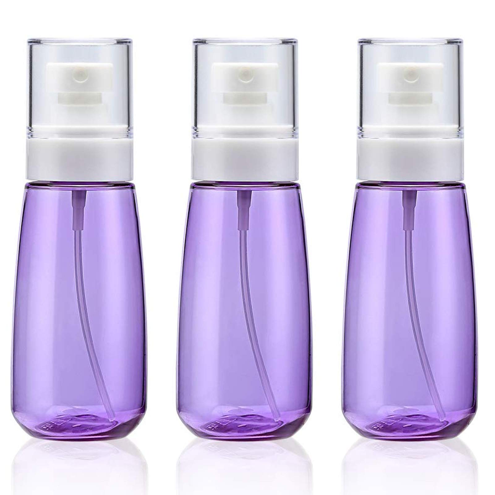 Cosywell Fine Mist Spray Bottle 3.4oz/ 100ml Empty Cosmetic Refillable Travel Containers Plastic Hair Spray Bottle Sprayer for Perfume Skincare Makeup