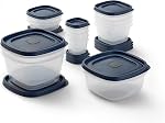 Rubbermaid Facile à trouver des contenants de stockage alimentaire Lids® avec des lids ventilés, 26 Ensemble de pièces, bleu