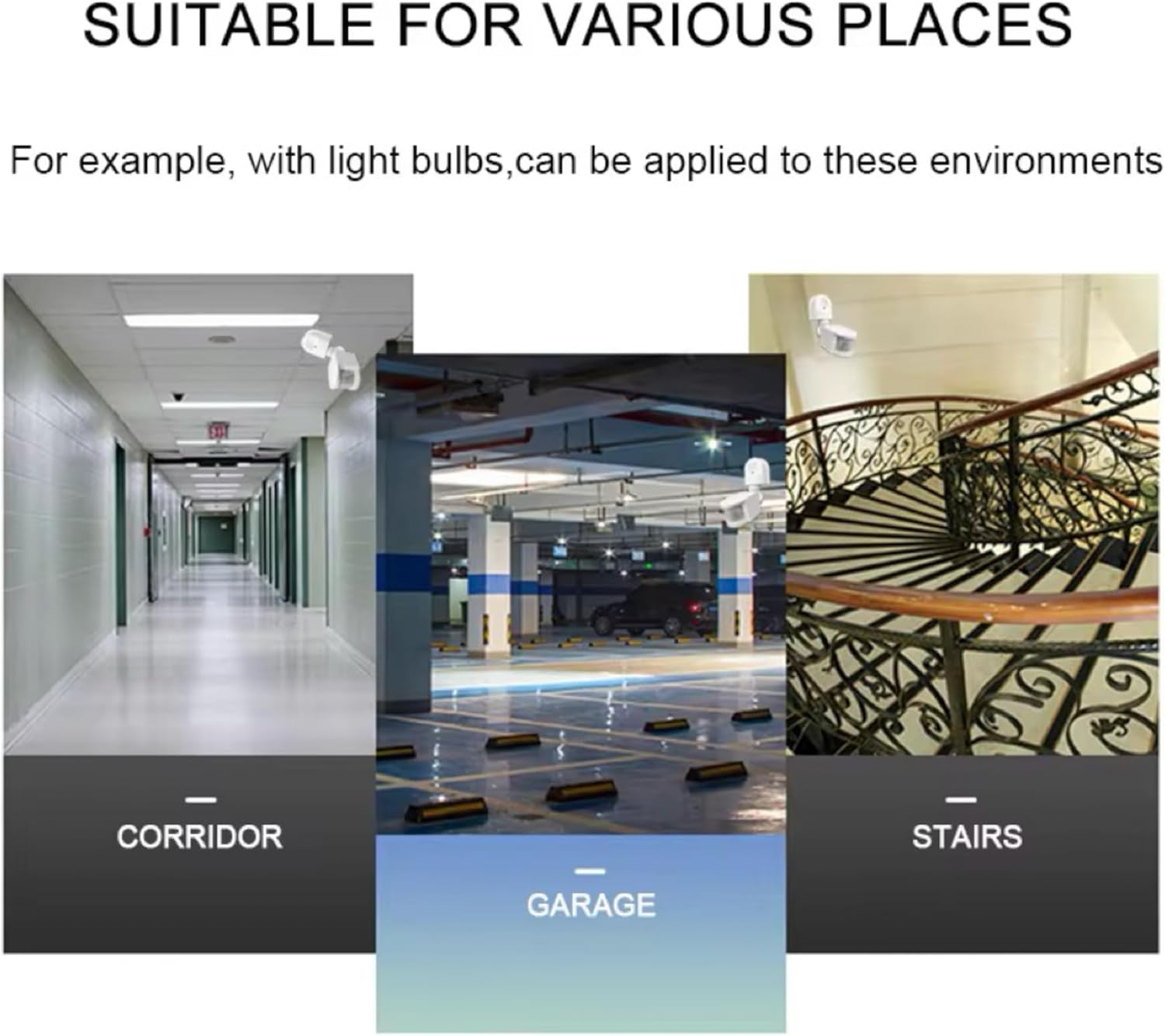 12V PIR Motion Detecto Sensor Switch,Wall Mounted,180° Detection Range,Waterproof,Automatic Dusk to Dawn,for backyards, garages,doorways.(Black)