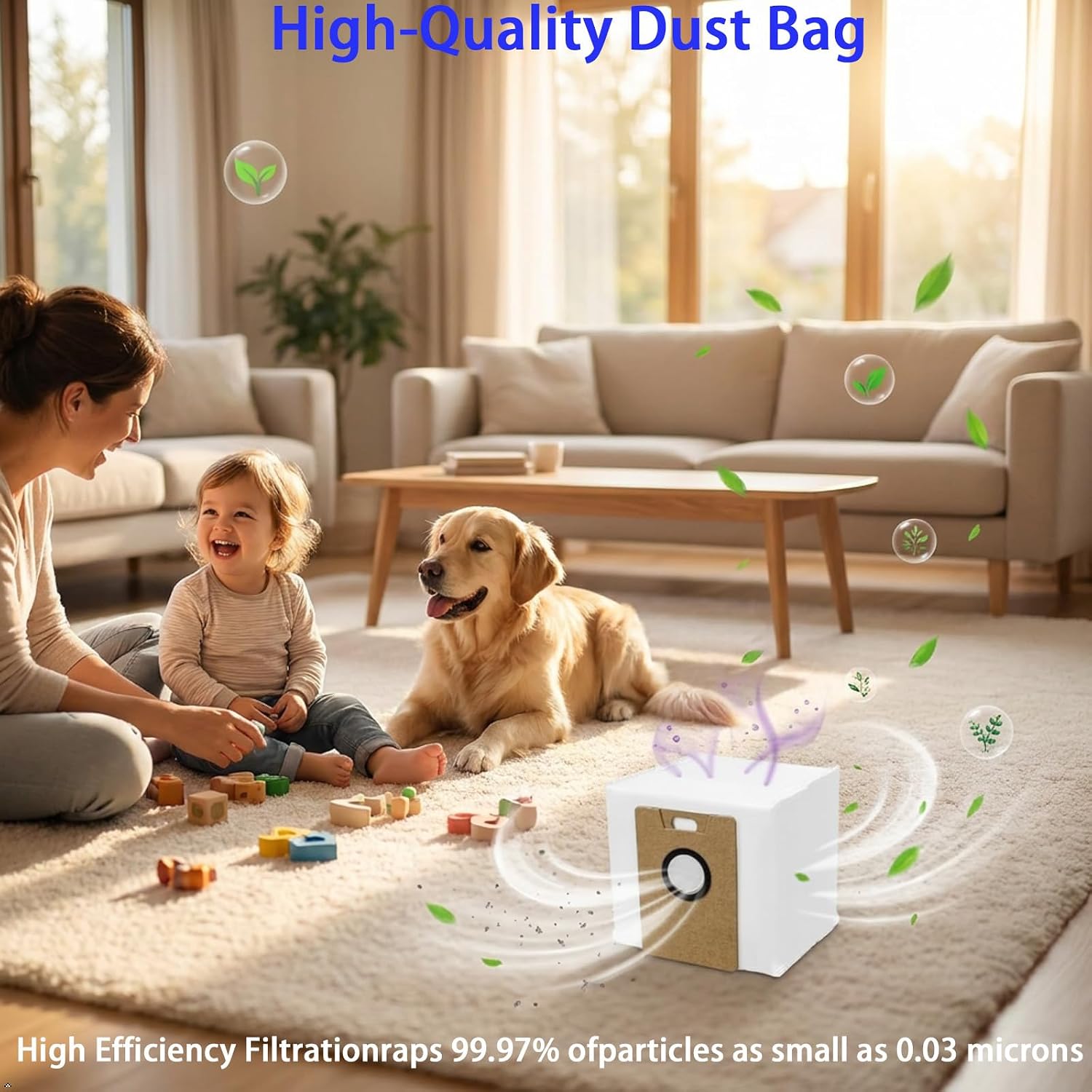 Replacement Dust Bags Compatible with Klingon sdl40 Robot Vacuum:10 Pack