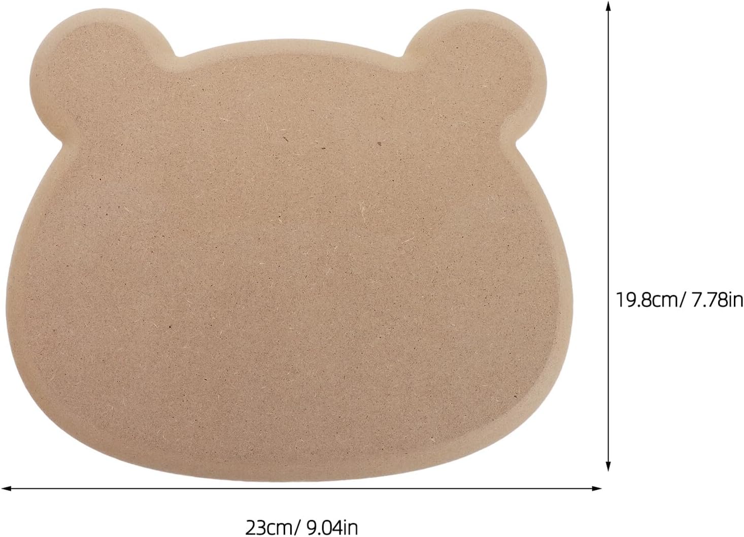 NUOBESTY Bear Shaped Ceramic Clay Mold Wooden Slump Plate for Handbuilding Pottery Craft Clay Plate Forming Tool for Ceramic Art
