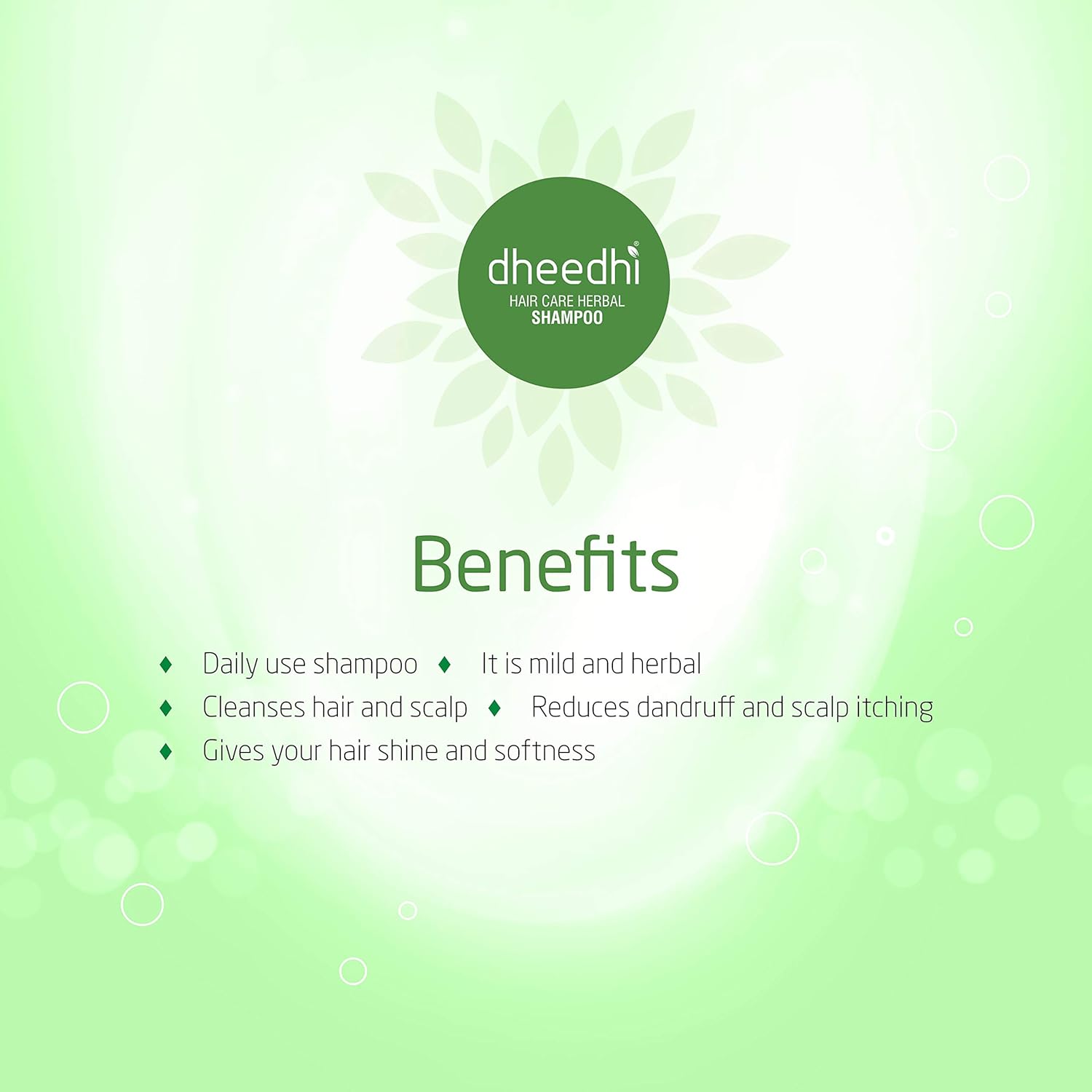Dhathri Dheedhi Hair Care Herbal Shampoo - 200 ml (Pack of 3)