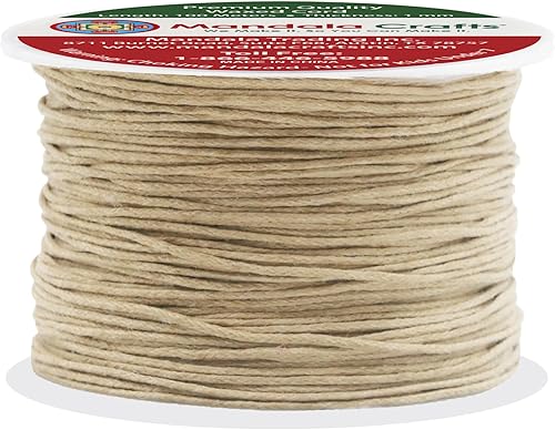 Vista 56 de Mandala Crafts Cordón encerado rosa intenso de 0.079 in para hacer joyas, 109 yardas, cuerda de algodón encerado rosa intenso para joyería, pulsera