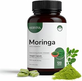 Moringa Capsules-1200 mg of Organic Moringa –Vegan Capsules