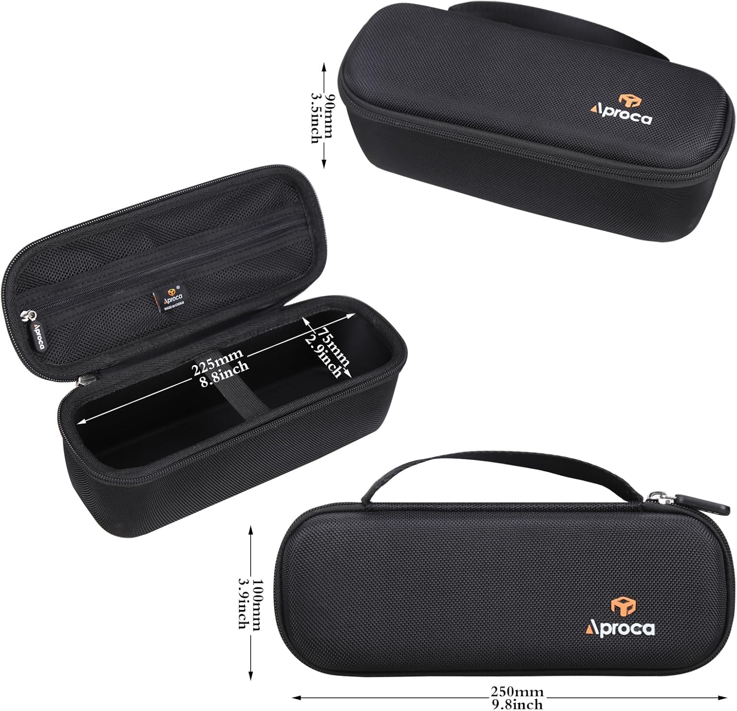 Aproca Case Compatible with BolaButty Bluetooth Speaker, Portable Bag for Accessories -Black (Case Only) - Image 6