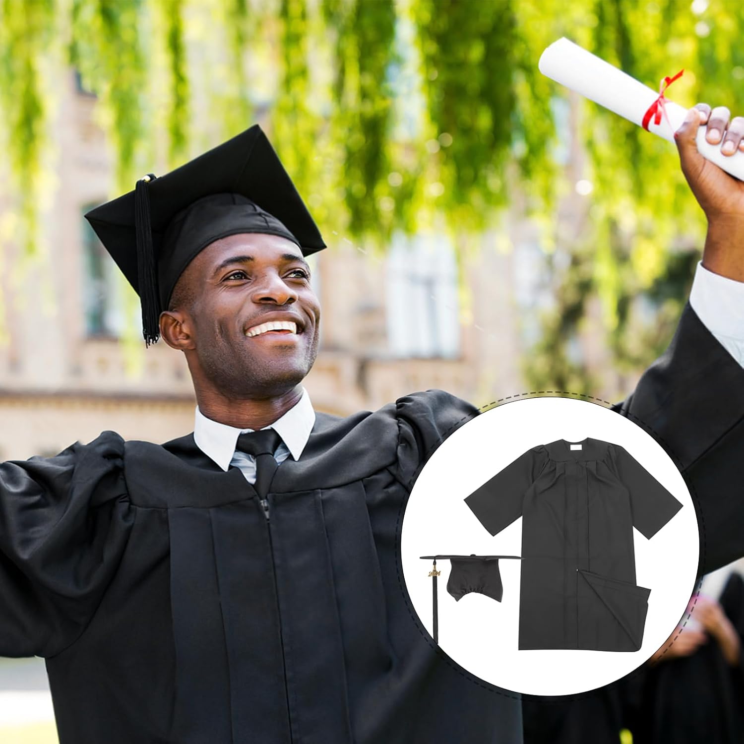 Graduation Gown Hat Cap and Gown Graduation Gowns Caps and Gowns Gown for Graduation Graduation Robes