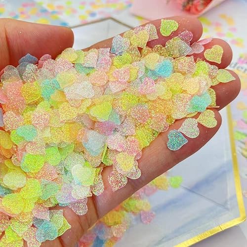 2500 piezas de confeti con purpurina en forma de corazón para el día de San Valentín, aniversario, cumpleaños, boda, despedida de soltera y fiestas