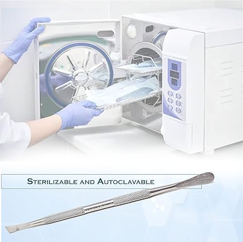 Miniatura 7 de A2Z Dental WEST W2 - Instrumento quirúrgico oral de doble extremo, extremo redondo/extremo plano, instrumento de acero inoxidable de grado O.R