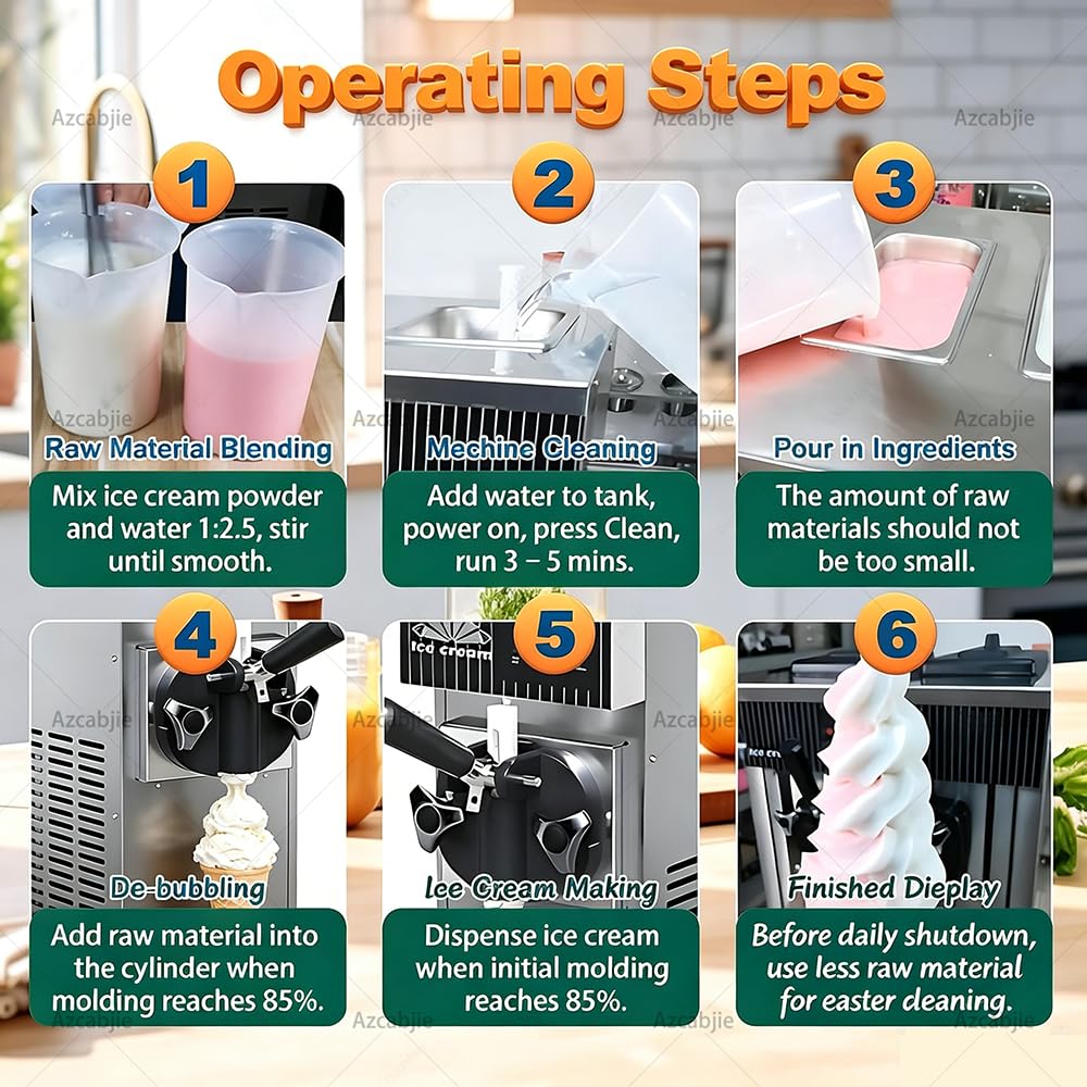 Machine à Glace à L'italienne Mono-Parfum pour Usage Commercial Et Domestique, 450 W, Production De 4 à 5 Kg/H, écran LCD Intelligent, Idéale pour Cafés Et Restaurants Gray-110V
