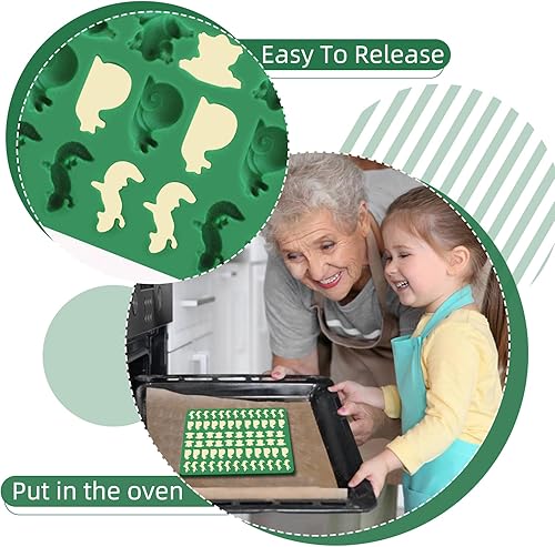 Miniatura 3 de 2 moldes de silicona para perros grandes, pata y hueso para chocolate, fondant, dulces, galletas, gelatina y comandos de entrenamiento de perros,