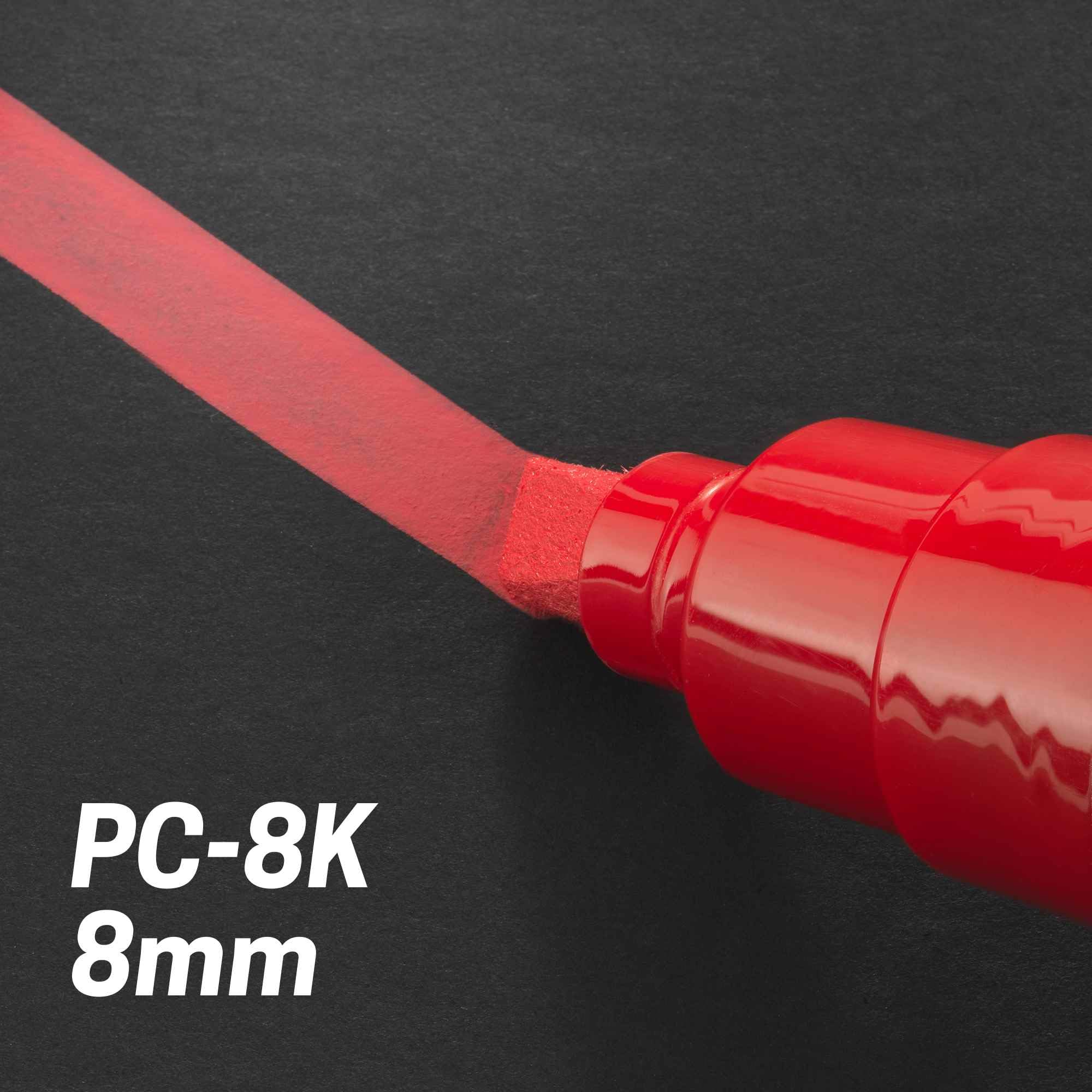 POSCA - zestaw markerów akrylowych PC-8K, 8 kolorów