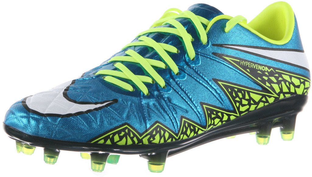 Nike Womens Hypervenom Phinish Fg Soccer Cleat Blue Lagoon Volt