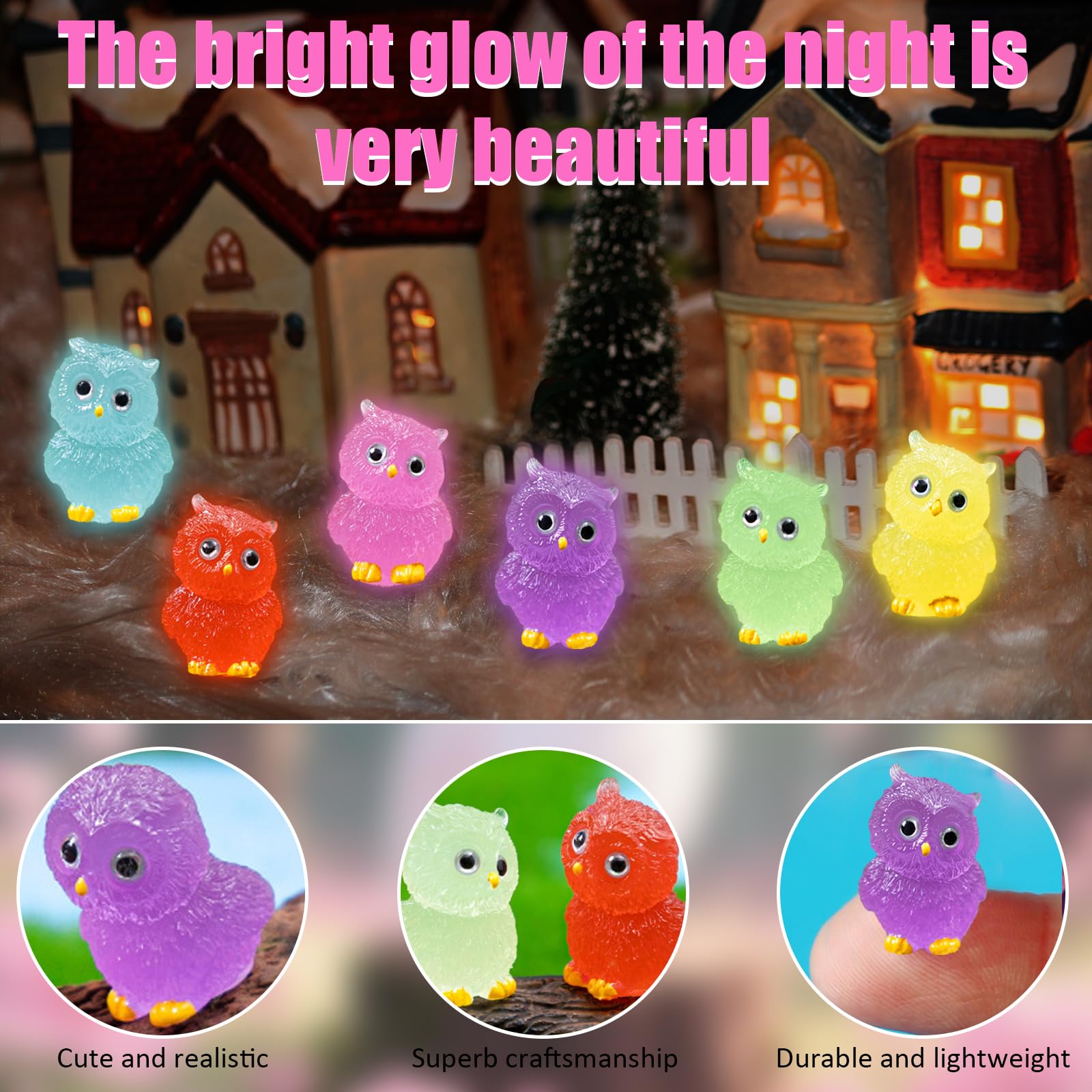 Chouette En Cristal Figurines De Hibou En Résine Pour Décoration De La Maison Créative Cadeaux