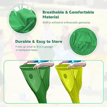 Granny Pants Yard Game Set With 2 Pants, 6 Throwing Bouncy Balls and 2 Pump, Garden Games, Granny Pants Game for Outdoor, Birthday Party, sports day, Family Reu