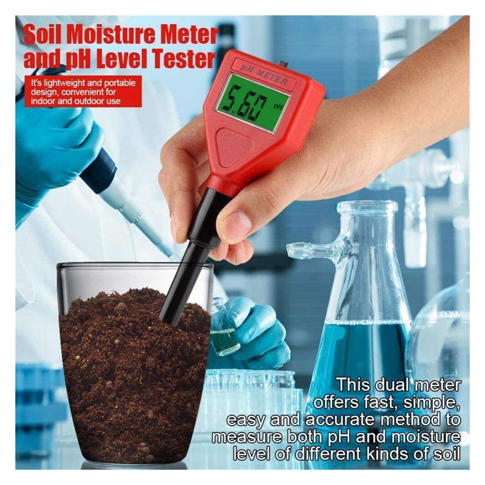 PH-98103 Precyzyjny Tester Jakości Wody Cyfrowy Analizator PH Podświetlenie Wyświetlacza Miernik Do Laboratorium Hydroponiki Akwariowej