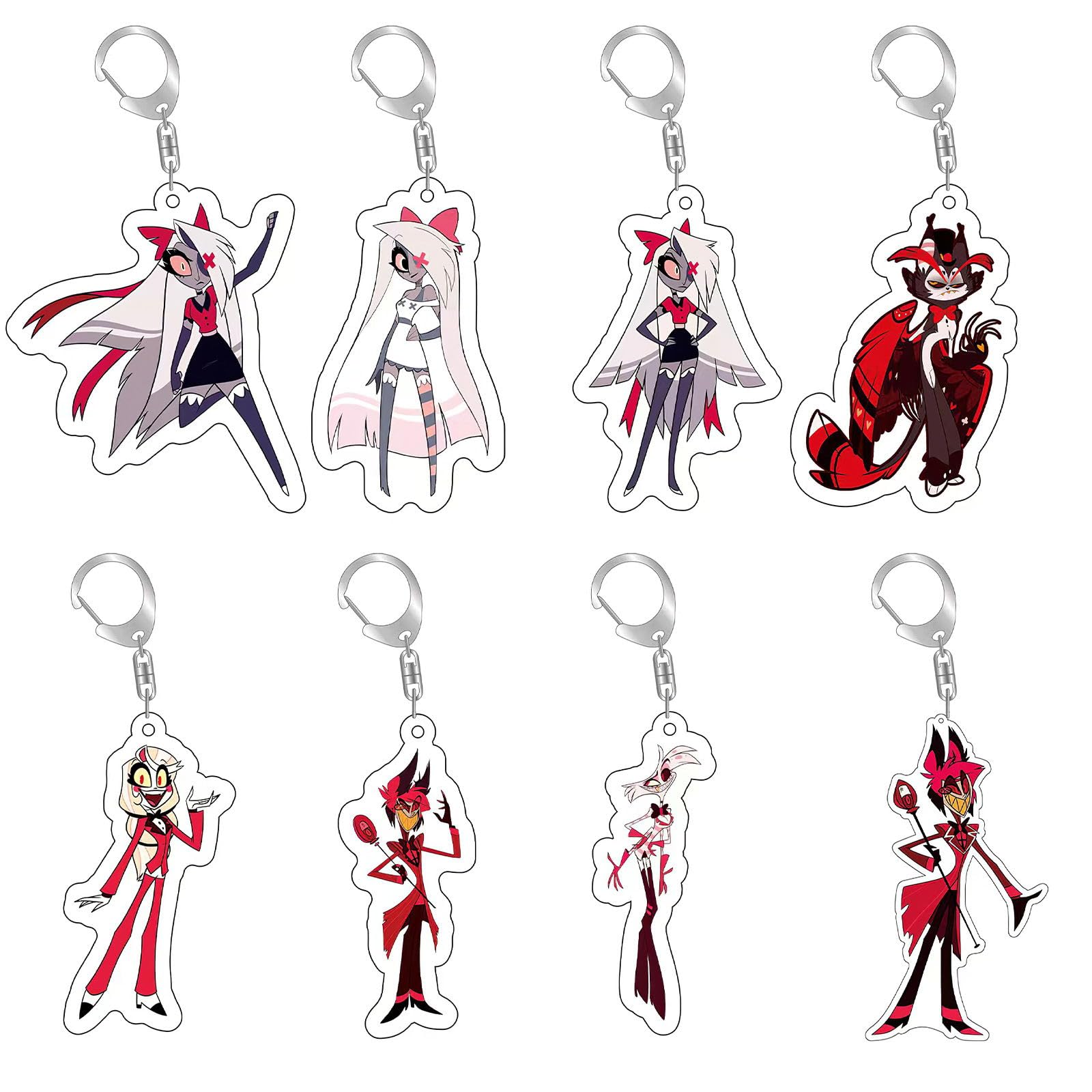 Amazon.co.jp: Hazbin Hotel アクリルキーホルダー 8個セット ハズビン