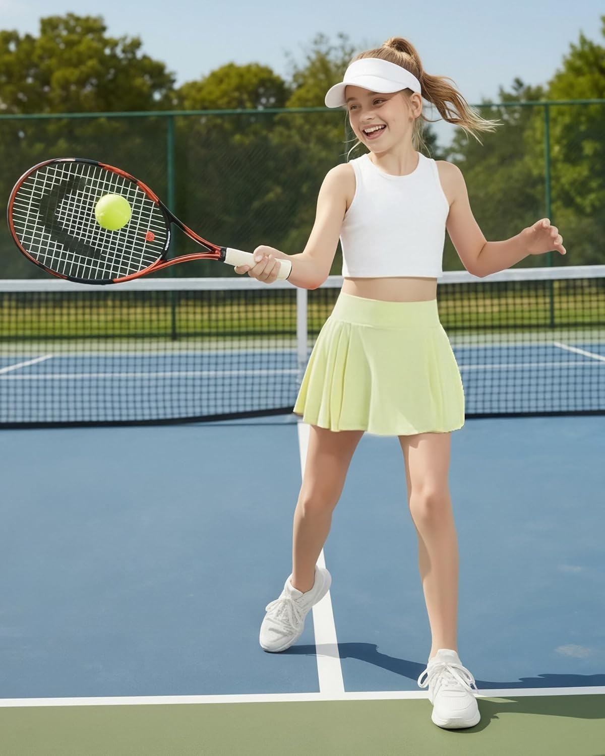 Girls Tennis Skirts Pleated Athletic Skort with Pocket for Kids Teens Golf Sports Cheer 5-14Y - Image 6