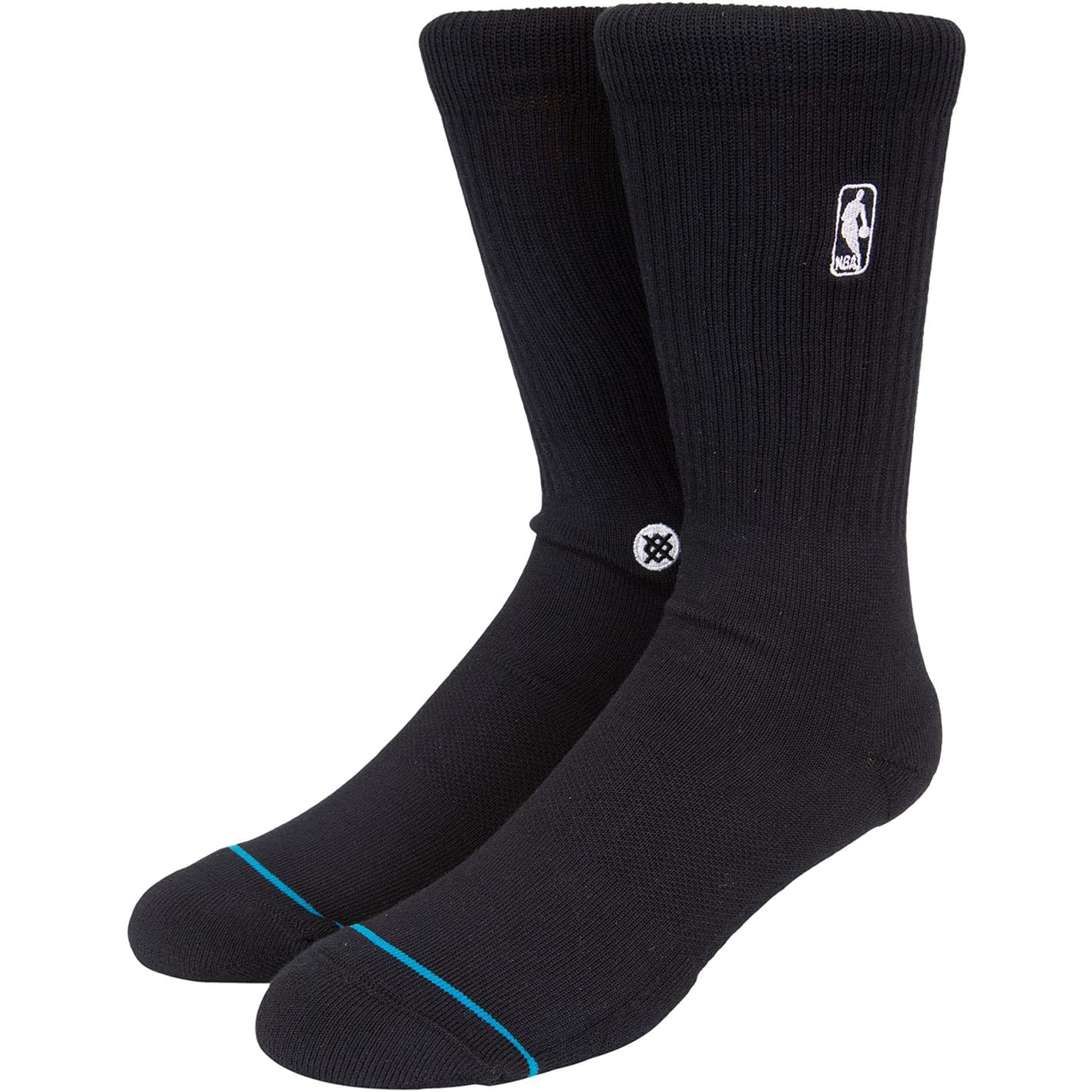 Stance Men's Black Nba Logoman St Crew Socks, 43-47