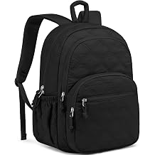 Travel Laptop Backpack for Women - 17.3 Inch College Backpacks Quilted Computer Bookbag Lightweight Casual Daypack Water-Resistant Backpacks for Students Teacher Work Black