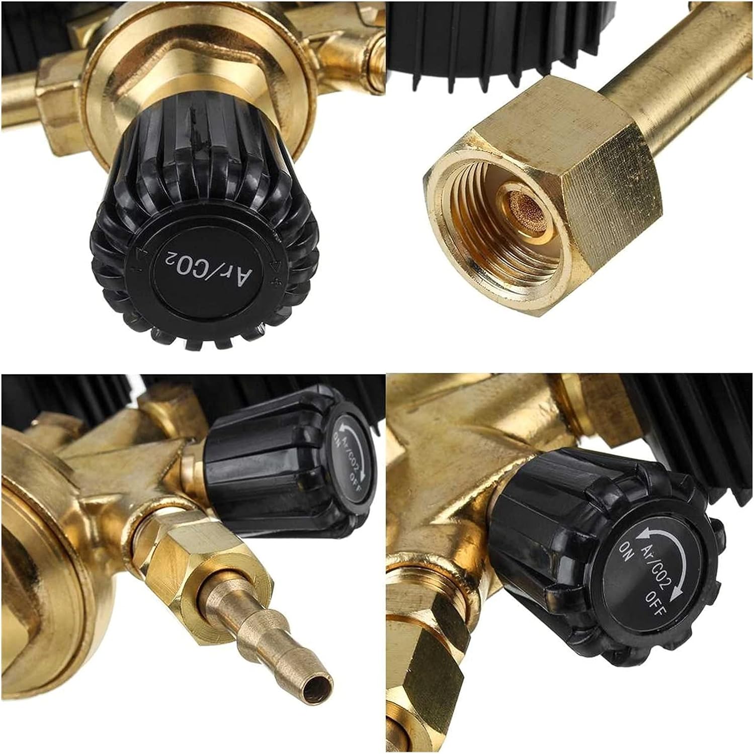 Air Regulator Accessories Argon CO2 Home Gas Bottle Tool Welding r Brass Twin Gauge Mig Tig Pressure Regulator