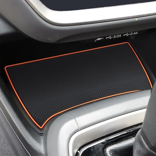 Vista 13 de Auovo Insertos para portavasos compatibles con Subaru Crosstrek Impreza 2024 2025, accesorios de silicona personalizados para portavasos de Rojo