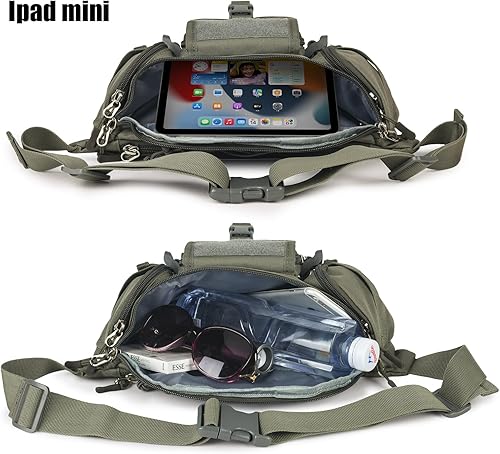 Miniatura 42 de ArcEnCiel resistente al agua Táctico Cinturón de cadera Cintura Pack Bolsa Fanny Militar Packs Bolsa para senderismo escalada al aire libre Bumbag