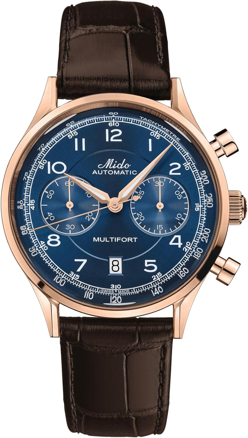 MIDO Multifort Patrimony Chronograph – Swiss Automatic Watch for Men – 42mm Case