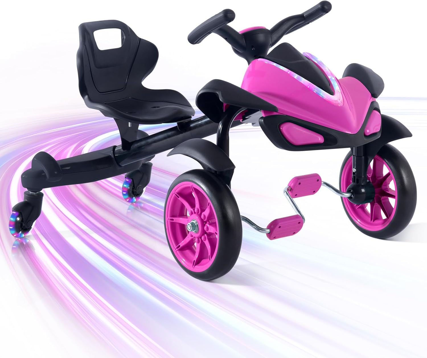 2-in-1 Kids Drift Bike - Crazy Drift Tricycle for Toddlers and Kids 3-5 Years Old
