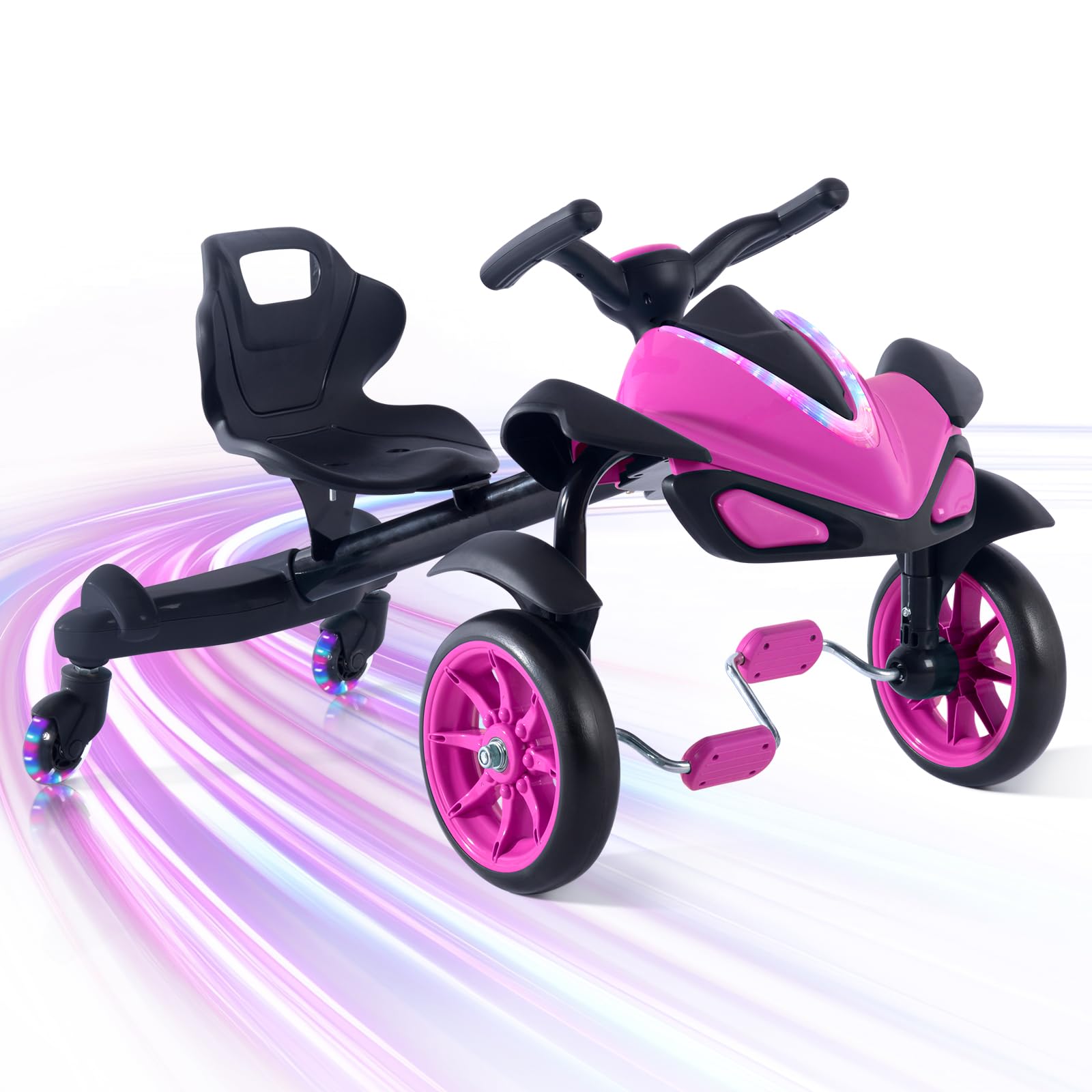 2-in-1 Kids Drift Bike - Crazy Drift Tricycle for Toddlers and Kids 3-5 Years Old